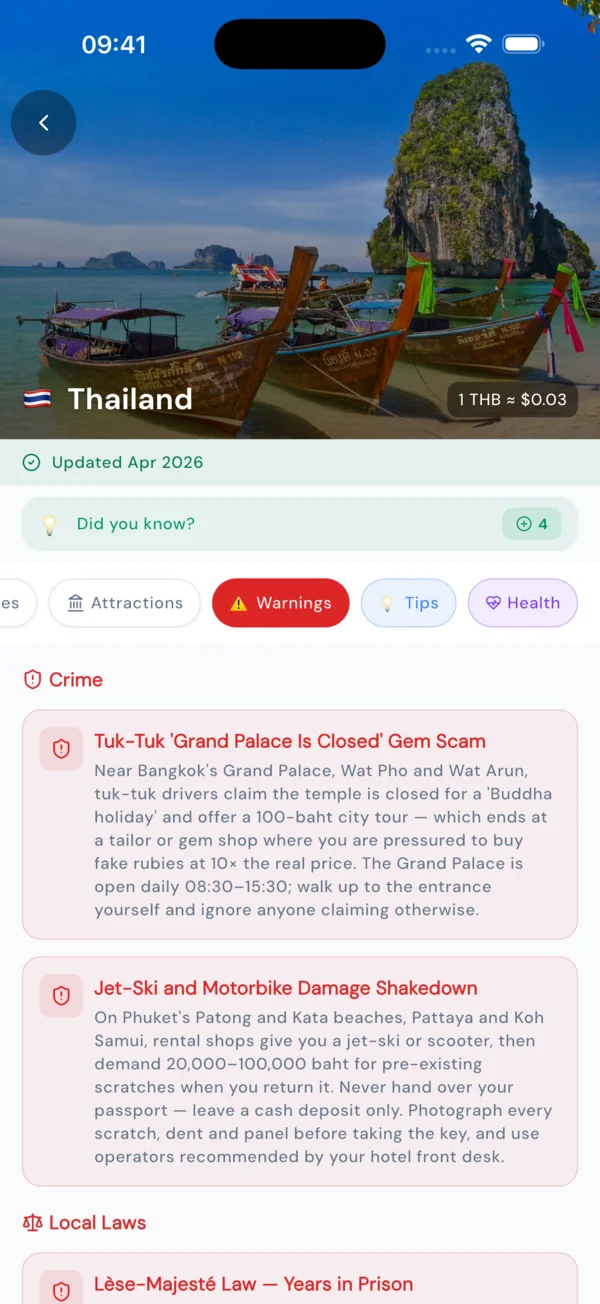 Scam alerts